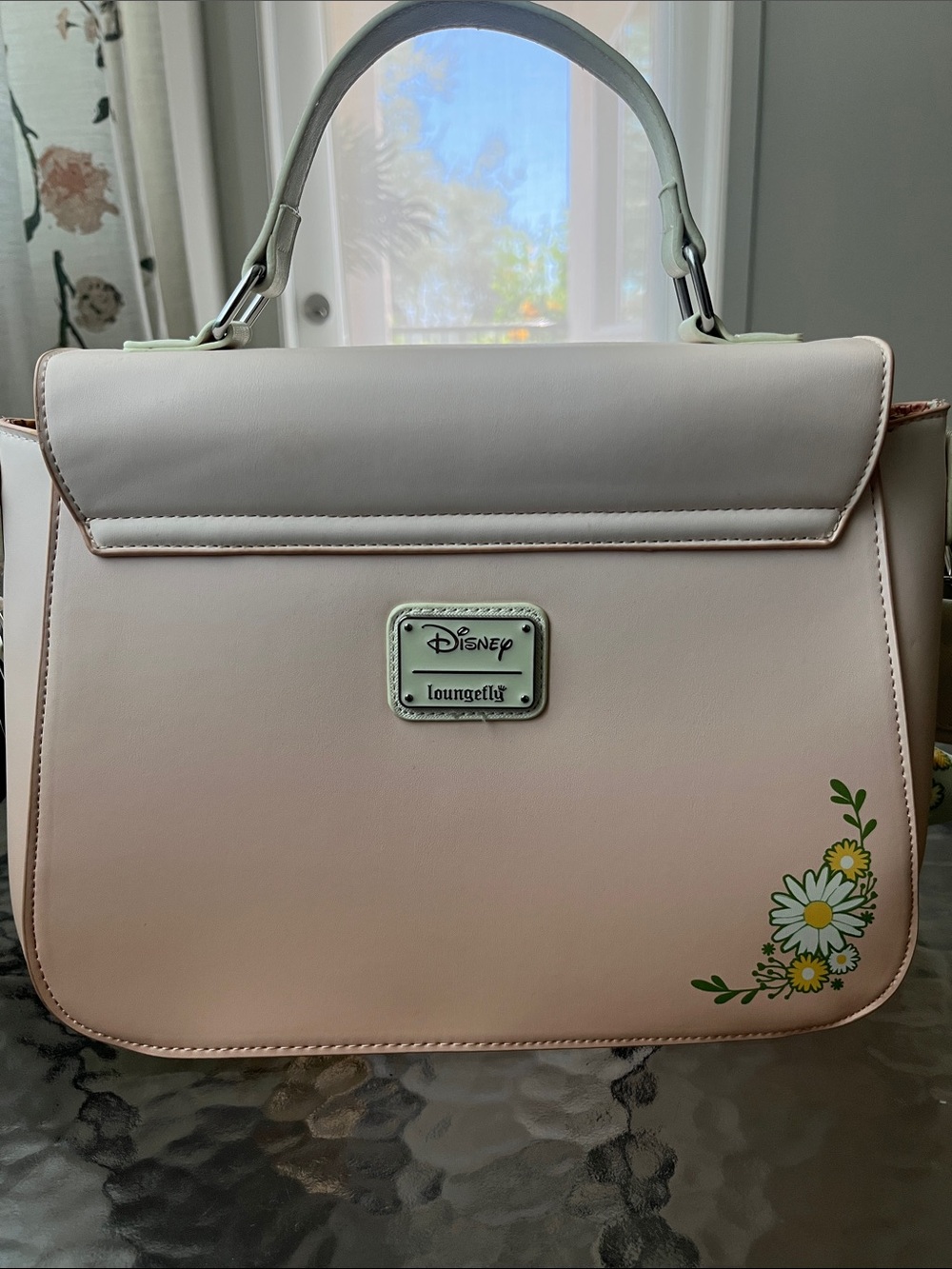 Loungefly Pink & Pearled Lady & Tramp Purse - Picture 4 of 7